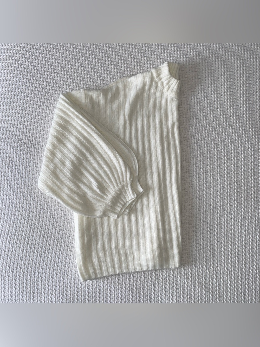 cropped mock-neck sweater